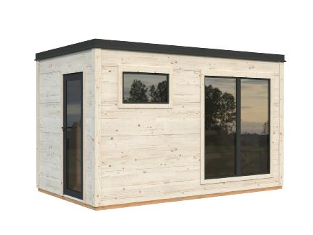 Sauna Bois 8.2 m² Grace - Bancs Tremble & Fenêtre Intégrée