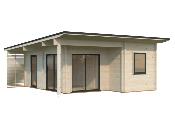 Chalet Bois 30m² Cecilia - Madriers 70mm, Qualité Nordique