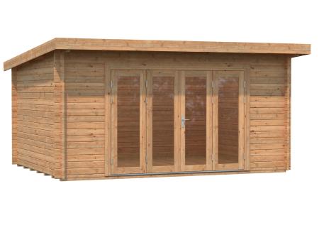 Abri MonoPente LEA 14.2 m² Bifold avec plancher