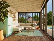 Saga 16,2 m² – Jardin d’hiver bois avec portes coulissantes 