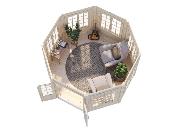 Abri de jardin Pavillon VERONICA 7  - 9.2 m²