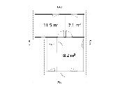 Chalet de loisirs EMILY 39.2m² - 70 mm