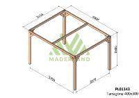 PERGOLA TARRAGONA - 12 m² - Autoportée -Dim(cm): 400 x 300