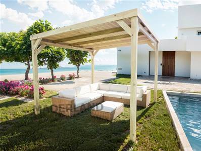 Pergola avec toit DIJON 300x300cm