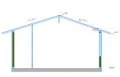 Chalet en Bois ANITA - 32m² en Madriers 40 mm avec Terrasse Couverte