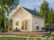 Chalet Bois Kendra 18,4 m² - Madriers 70mm, Double Vitrage - Qualité Nordique