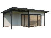 Chalet de jardin Andrea 11,2 + 7,9 m² Slide Plus : Spacieux, Coulissant et Personnalisable