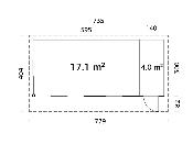 Andrea 21,1 m² – Studio de jardin bois 44 mm Palmako