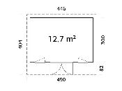 Studio de jardin bois Aurelia 12,7 m² 44 mm – Palmako
