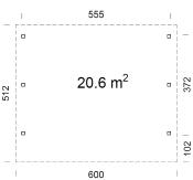 CARPORT KARL 20.6 m²