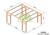 Pergola MONTREUIL 500x400cm