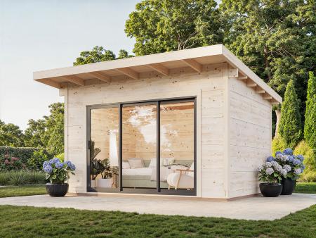 Studio de jardin Grace 11,2 m² Slide Plus – Porte coulissante – Palmako