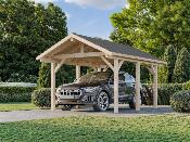 CARPORT ROBERT 11.7 - Bois Naturel non - traité 