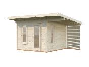 Grace 8,1 m² + 4,1 m² – Chalet de jardin bois à toit plat Palmako