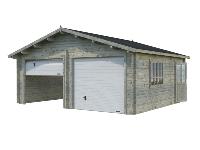 GARAGE PALMAKO ROGeR 28.4 M² 44 mm AVEC PORTE SECTIONNELLE