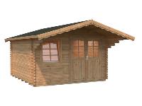 Abri de jardin SALLY 12.3 m 44 mm - avec plancher bois