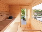 Sauna bois SANNA 4,1 + 5,9 m² Palmako