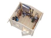 Abri de jardin EMMA 4.6 m² - avec plancher bois