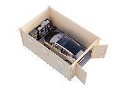 Garage RASMUS 19m² 44 mm-avec double porte en bois