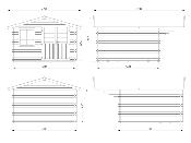 Abri de jardin SALLY 12.3 m² 44 mm - avec plancher bois