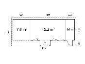 Studio de jardin Palmako Aurelia 19,2 + 7,9 m² bois naturel non traité