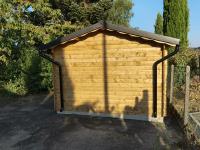 Garage en  Bois Traité  19.43 m² en 40 mm