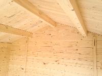 Abri de jardin bois - PREM 9 m² - madriers 28 mm