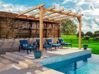 PERGOLA ANDORRA- 12 m² - Adossable -Dim(cm): 400 x 300