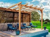 Pergola adossée LE MANS 300x300cm