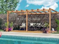 PERGOLA PALMA- 12 m² - Adossable -Dim(cm): 400 x 300