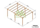 Pergola TOURS 600x420cm
