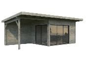 Chalet de jardin Andrea 11,2 + 7,9 m² Slide Plus : Spacieux, Coulissant et Personnalisable
