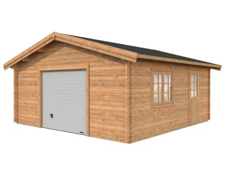 GARAGE PALMAKO ROGER 27.7 M² 70 mm AVEC PORTE SECTIONNELLE