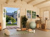 Abri de jardin BRITTA 17,5 m² en 40 mm