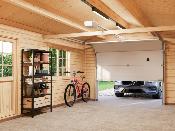 Garage bois Roger 19 m² avec porte sectionnelle – Palmako