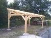 Carport bois  monopente 30m² 