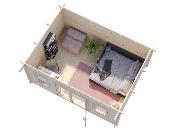 Abris MonoPente LISA 14.2 m² avec plancher