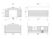 GARAGE PALMAKO ROGER 23.9 M² 44mm AVEC PORTE SECTIONNELLE