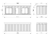 Maison de jardin Palmako JOHANNA 22,4 m² – Menuiseries alu – Panneaux 18 mm