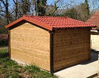 ABRI DE JARDIN BOIS Traité - ECO 12 m² - madriers 40 mm