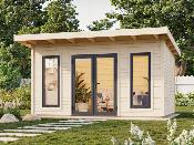 Studio de jardin bois Aurelia 12,7 m² 44 mm – Palmako