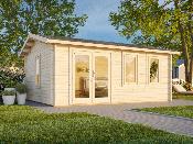 Abris de jardin IRIS 19,1 m² en 44 mm avec plancher