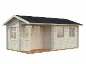 Abris de jardin SUSANNA en 44mm de 12.4 m² avec plancher