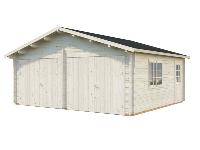 GARAGE PALMAKO ROGER 28.4 M 44 mm AVEC DOUBLE PORTE EN BOIS