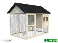 POULAILLER PALMAKO-CHICK 6.7 m²- 213 X 316 cm