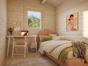 Chalet de loisirs EMILY 39.2m² - 70 mm