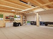 GARAGE PALMAKO ROGeR 28.4 M² 44 mm AVEC PORTE SECTIONNELLE