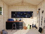 Abri de rangement bois DAN 4,5 m² – Palmako – Panneaux 16 mm