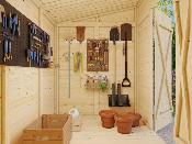 Abri de rangement bois Palmako Leif 4,5 + 2,9 m²,