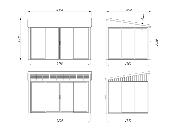 Jardin d’hiver bois PALMAKO LUMI 11,6 m² 